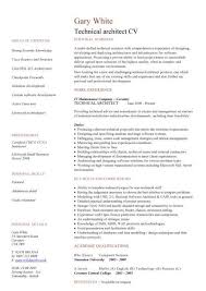 technical architect cv sample, work