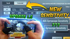 New Sensitivity Settings Pubg Mobile 1 5 Update Ads Gyroscope Sensitivity Guide Tutorial Youtube