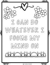 Sometimes we ourselves need some reminders that we can, and we will, and others need too. 12 Positive Affirmations Coloring Sheets Growth Mindset By Fox Creations