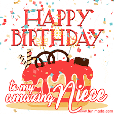 It's a vinyl kind of birthday this year and the lp record is already playing happy birthday to your friend who is celebrating their special day today. Happy Birthday Niece Gifs Download On Funimada Com