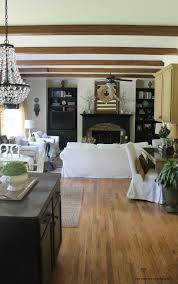 Az Faux Beams Kitchen And Family Room Project Rustic Family Room Faux Beams House Paint Exterior
