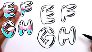 From crafts to education—there are many uses for a free printable bubble letters alphabet or single bubble letters (bubble letter g, anyone?). Graffiti Letters Alphabet Bubble Letters Alphabet A B C D Mat Otosection