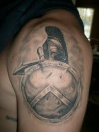 Pin By Thundur On Ink Spartan Tattoo Shield Tattoo Warrior Tattoos