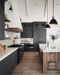 Black And White Farmhouse Kitchen Ideas 26 Amazing Black White Wood Kitchens Design Ideas Industrial Farmhouse Kitchen Timeless Kitchen Industrial Kitchen Design