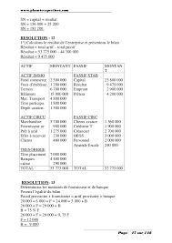 Compte De Resultat Exercice Corrige