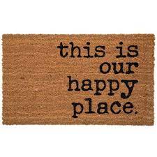 This Is Our Happy Place Doormat Hobby Lobby 1613868 In 2021 Door Mat Door Mat Diy Front Door Mats