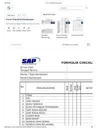 Gedung utama lantai 1, jl. Form Checklist Kendaraan Online Services Digital Technology