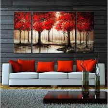 Modern wall art for living room red paintings easy ideas. Red Color Accents Giving Patriotic Vibe To Home Decorating Ideas Red Home Decor Living Room Red Red Decor