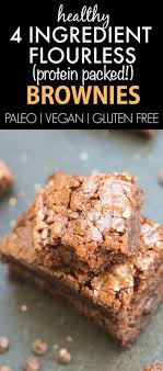 4 Ingredient Protein Brownies The Big Man S World Recipe Healthy Sweet Snacks Protein Desserts Brownies Recipe No Butter