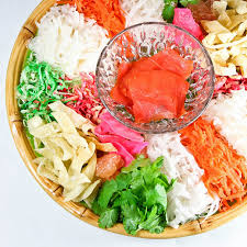 Yee sang means raw fish in cantonese but it also sounds like increasing in abundance. Yee Sang And Chinese New Year Feast Roti N Rice