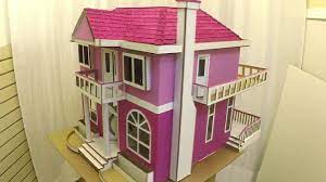 How to make the cutest little dollhouse on a shoe string budget with a cardboard box. Cardboard Box Made Into Dollhouse With Lights Time Lapse Youtube