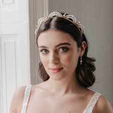 Vintage Headpiece With Pearls and Crystals, Luxury Wedding Crown, Bridal  Hair Piece, Beautiful Tiara for Bride, Art Deco Hair Accessory