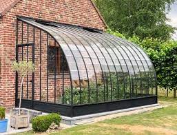 serre a monter soi meme en fer forge avec toiture en arc de cercle veranda rustique maison verte petit jardin de ville