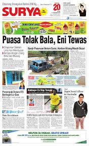 Mayoritas penduduk jatim berasal dari suku jawa dan menggunakan bahasa jawa sebagai bahasa keseharian. Surya Edisi Cetak 11 Jan 2010 By Harian Surya Issuu