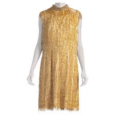 Plenty of fringe bottom dresses to choose from. Gold Fringe Dress 18 For Sale On 1stdibs