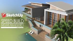 17 projects of mies van der rohe architecture sketchup 3d models. Sketchup Speed Build Modern Mountain House 1 Youtube
