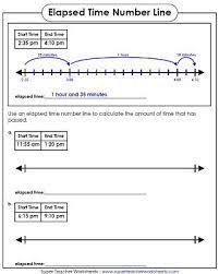 elapsed time worksheets math 