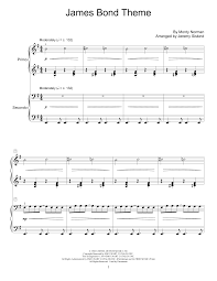 Print and download james bond theme sheet music. Jeremy Siskind James Bond Theme Sheet Music Notes Chords Piano Duet Download Jazz 152966 Pdf