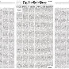 Deforestation and global warming have contributed to the change. The New York Times Dedicates Sunday Front Page Solely To Coronavirus Victims