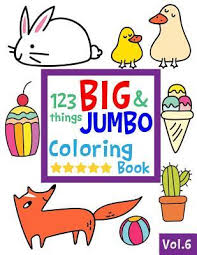 Woodland animals abstract coloring page, forest coloring sheet, jumbo coloring book pages, coloring for adults. 123 Things Big Jumbo Coloring Book Vol 6 Salmon Sally 9781078253741