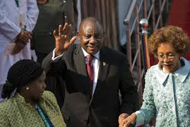 President cyril ramaphosa is set to deliver the anc's annual january 8th birthday statement, but this time it will be delivered virtually. Huge Challenges Ahead As Cyril Ramaphosa Takes Presidential Oath In South Africa Arab News