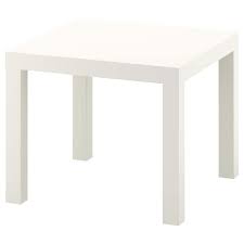 Coffee table living room furniture modern design with shelf ikea white oak black. Lack White Side Table 55x55 Cm Ikea
