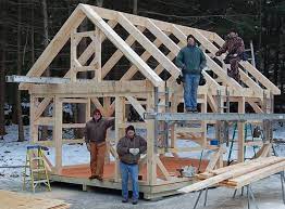 First, post and beam construction is just so simple. Connecticut Post Beam Barn Plans Small House Kits Small House