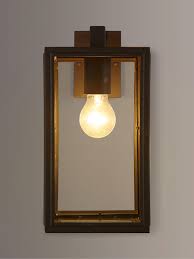 John Lewis Partners Louvre Outdoor Glass Lantern Coffee At John Lewis Partners Glass Lantern Wall Lights Industrial Wall Lights