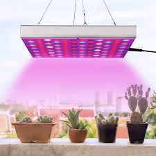 Amazon Com Led Grow Light Full Spectrum Panel Indoor Plants Growing Lights Plant Lamp For Seeding Vegetable Flower 45w Silver Garden Outdoor