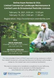 To find profession specific continuing education requirements, please visit renewals and choose from the list of professions provided. Limited Pesticide Applicator S License Review And Ceus Uf Ifas Extension Orange County
