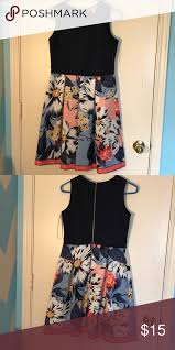Petite Summer Dress Navy Top Floral Bottom Of Skirt Dress Barn Dresses Midi Petite Summer Dresses Summer Dresses Shopping Womens Dresses
