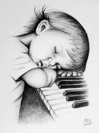 Baby Drawing Piano Baby Sleeping Pencil Drawings Of Girls Baby Drawing Pencil Drawing Inspiration