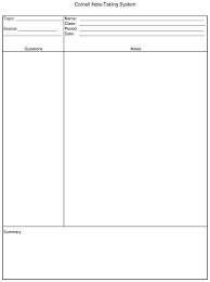 It can be quite useful to use templates as it is easy to print them out especially when these are black and white as they. 40 Free Cornell Note Templates With Cornell Note Taking Explained