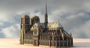 3d Notre Dame Paris Cathedral Model Cathedral French Gothic Architecture Notre Dame
