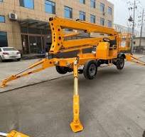 12 Meter Trailer Spider Lift Self-Propelled Aerial Work Truck Crank-Armed  Aerial Truck Outdoor Work Lifts