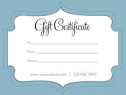 Free Gift Certificate Template Gift Card Template Free Printable Gift Certificates