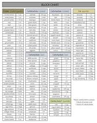 Zone Blocks Chart The Zone Diet Neither Prohibits Nor