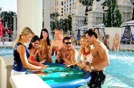 10 Sexiest Swim Up Pool Bars Vegas Pools Las Vegas Pool Caesars Palace Las Vegas