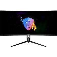 Shop msi gaming monitors by connection, features, color gamut, monitor type, size, widescreen monitor resolutions (l:w) & more. Msi 34 Uwqhd Curved Gaming Monitor Mag342cqrv Officeworks