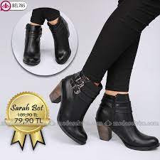 Sarah Bot Siyah Urun Kodu Bel785 79 90 Tl Ayakkabilar Siyah Canta