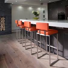 Set Of 4 Luxury Orange Kitchen Breakfast Bar Stool Stool Barstool 912o Kitchen Breakfast Bar Stools Breakfast Bar Kitchen Breakfast Bar Stools
