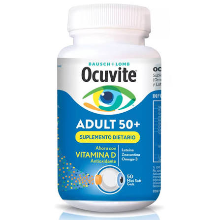 Ocuvite Adult 50+ cápsulas x 50