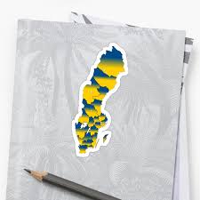 Då kriminalstatistiken av ungdomar och brott i sveriges län? Sveriges Lan Sweden S Counties In The National Colors Sticker By Tiokvadrat Coloring Stickers Sticker Design Independent Artist