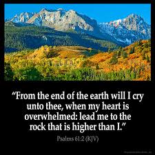 psalms 61:2 inspirational image