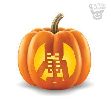 Minecraft Pumpkin Stencil - Allthingshallows.com – AllThingsHallows