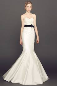 Maybe Not Necessarily This Dress But One With A Black Belt Sash Black White Wedding Dress Online Wedding Dress Long Gown For Wedding