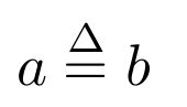 Delta Equal To Symbol Tex Latex Stack Exchange