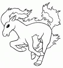 Coloring fun for all ages, adults and children. Ponyta Legendary Pokemon Coloring Page Free Printable Coloring Coloring Home
