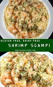 Shrimp Scampi Gluten Free Dairy Free Delicious Recipe Dairy Free Pasta Dairy Free Recipes Dinner Gluten Free Dairy Free Dinner