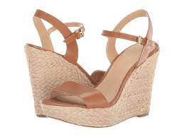 Michael Kors Leather Jill Wedge In Brown Lyst